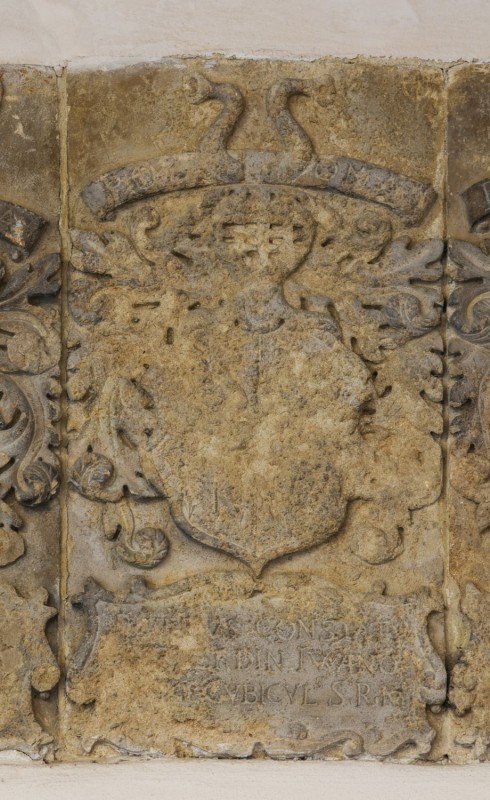 Herb konsyliarza Piotra Konstantyna Iwanowskiego – loggia dolna, Uniwersytet Padewski, fot. G. Zygier (2019) 