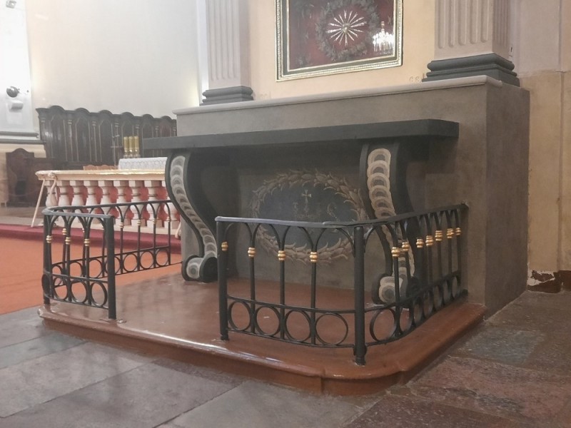 Stan ołtarza Serca Pana Jezusa po pracach konserwatorskich (2020 r.)