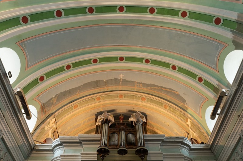 Prace ratunkowe sklepienia nawy, w trakcie prac (2020 r.) Instytut POLONIKA