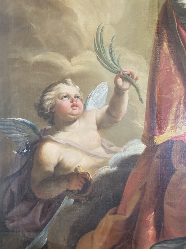 Prace konserwatorskie przy trzech obrazach kościoła św. Stanisława w Rzymie.